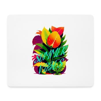 SUMMER VIBES - Mousepad (Querformat) - Weiß - Vorne
