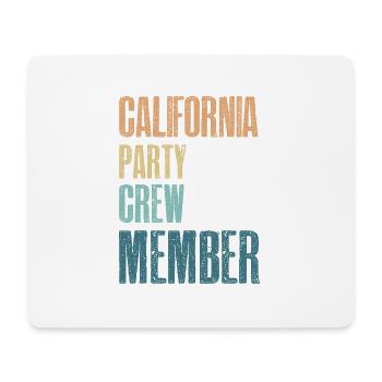 Équipe de fête en Californie - Tapis de souris (format paysage) - blanc - Devant