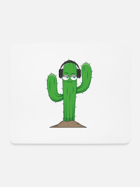 CDMO Cactus - Mousepad (Querformat) - Weiß
