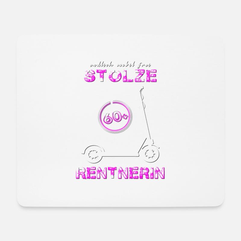 Rentnerin Oma Rente - Mousepad (Querformat) - Weiß