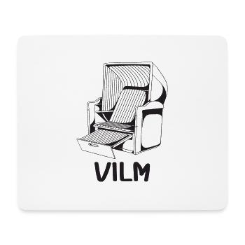 CHAISE DE PLAGE VILM - Tapis de souris (format paysage) - blanc - Devant
