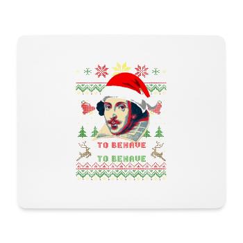 Pour ou ne pas Comportez William Shakespeare - Tapis de souris (format paysage) - blanc - Devant