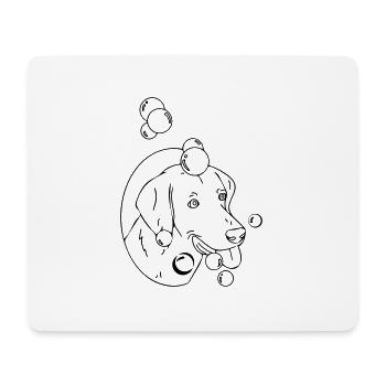 dog water - Mouse Pad (horizontal) - white - Front