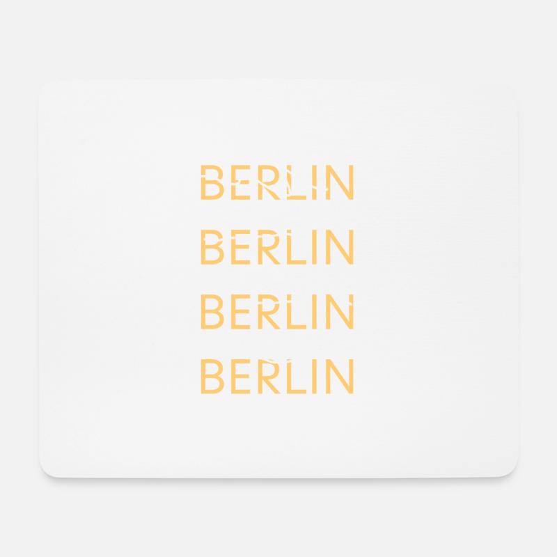 Berlin Berlin Berlin Berlin Souvenir - Mousepad (Querformat) - Weiß