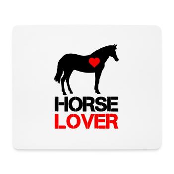 horse lover - Mousepad (Querformat) - Weiß - Vorne