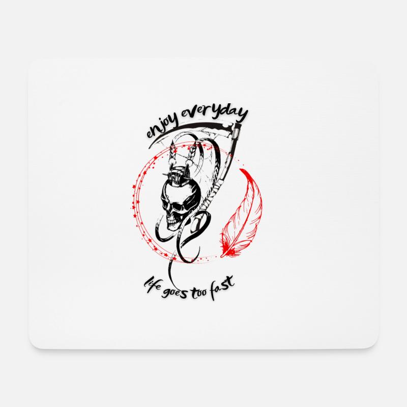 enjoy everyday - Mouse Pad (horizontal) - white