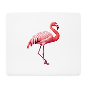 Flamingo - Mousepad (Querformat) - Weiß - Vorne
