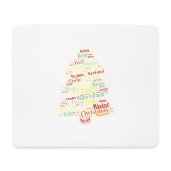 Arbre de Noël - Tapis de souris (format paysage) - blanc - Devant