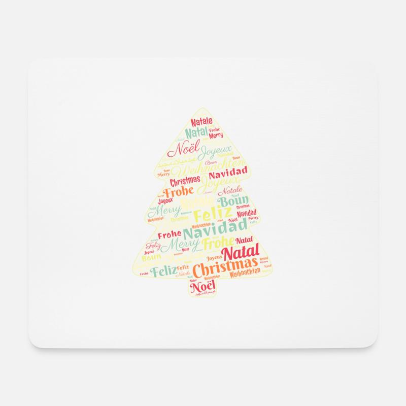 Christmas tree - Mouse Pad (horizontal) - white