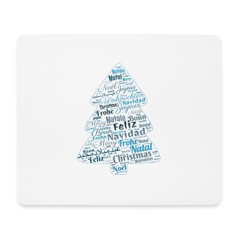 Dicton drôle de Noël - Tapis de souris (format paysage) - blanc - Devant