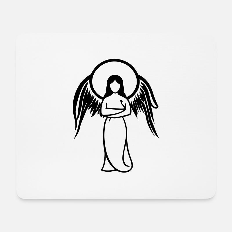 Engel - Mousepad (Querformat) - Weiß