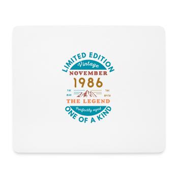 November 1986 Birthday Limited Edition - Mouse Pad (horizontal) - white - Front