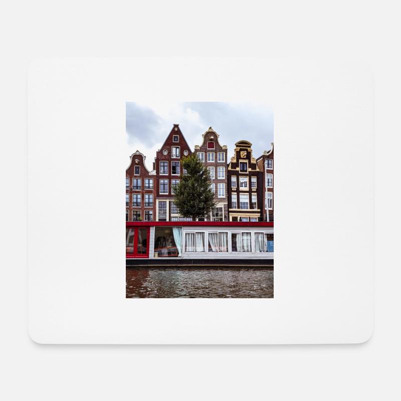 Amsterdam - Mousepad (Querformat) - Weiß