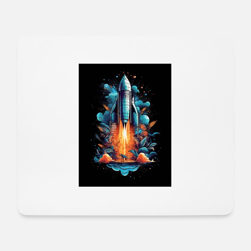 Raumfahrt - Mousepad (Querformat) - Weiß