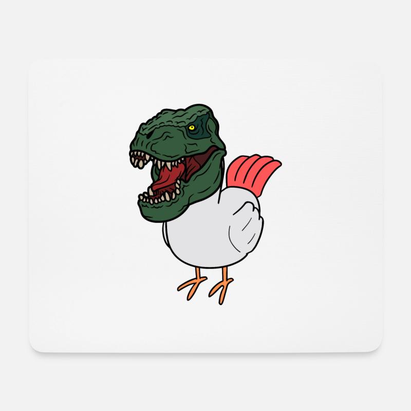 Funny Dino Chick - Parfect Gift For T-Rex lovers - Mouse Pad (horizontal) - white