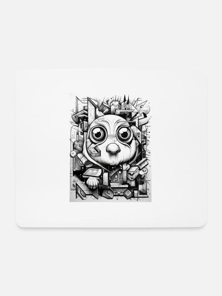 [MB] Mister Look - Mousepad (Querformat) - Weiß