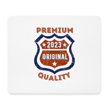 Qualité premium 2023 - Tapis de souris (format paysage) - blanc - Devant