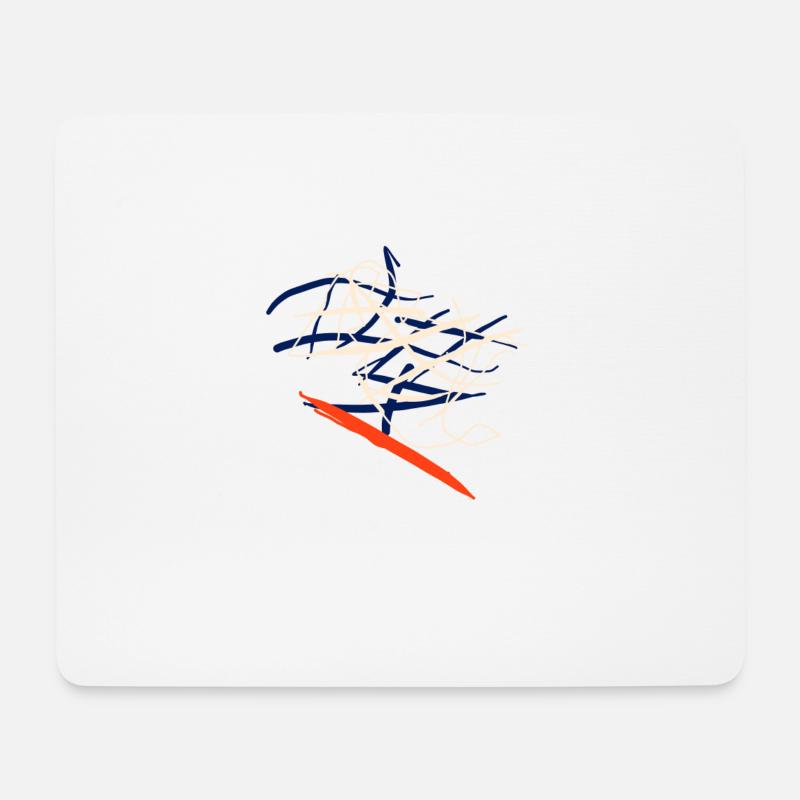 Abstrakt kleiden Abstrakter Kleidungsstil - Mousepad (Querformat) - Weiß