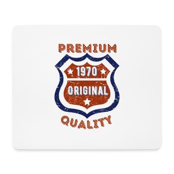 Qualité premium 1970 - Tapis de souris (format paysage) - blanc - Devant