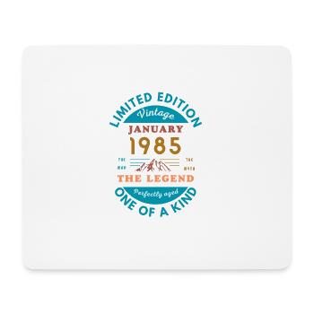 Januar 1985 Jubiläum Limitierte Auflage - Mousepad (Querformat) - Weiß - Vorne