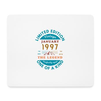 Januar 1997 Jubiläum Limitierte Auflage - Mousepad (Querformat) - Weiß - Vorne