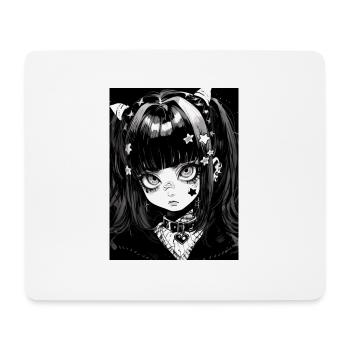 anime, fille, cadeau, otaku, manga, horreur - Tapis de souris (format paysage) - blanc - Devant