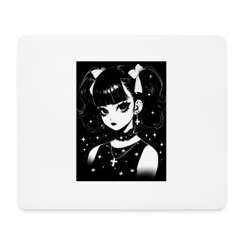 anime, girl, gift, otaku, manga, horror, - Mouse Pad (horizontal) - white - Front