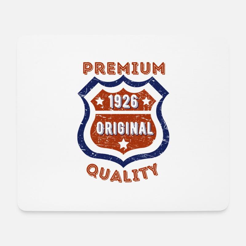 Qualité premium 1926 - Tapis de souris (format paysage) - blanc
