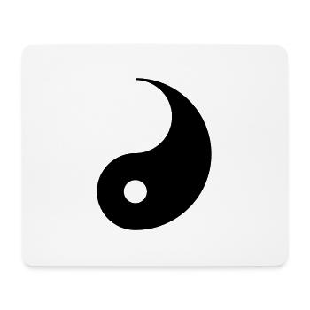 Yin Yang Couple Couples Partner Look Costume Carnival - Mouse Pad (horizontal) - white - Front