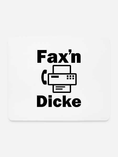 FAX'N DICKE ALTES FAXGERÄT - Mousepad (Querformat) - Weiß