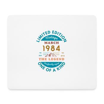 Vintage '84 Classic - Tapis de souris (format paysage) - blanc - Devant
