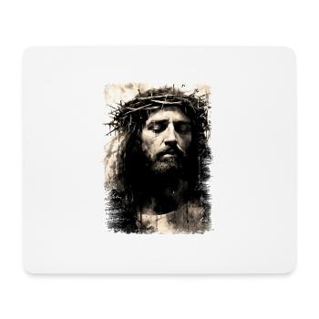 jesus bibel christliche religion christliches kreuz christlich - Mousepad (Querformat) - Weiß - Vorne
