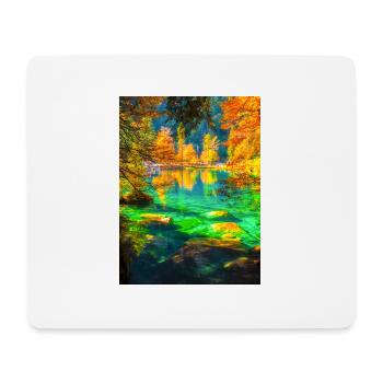 LAC D’AUTOMNE - Tapis de souris (format paysage) - blanc - Devant