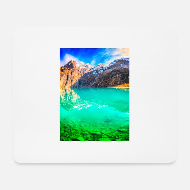 PARADISE LAKE - Mouse Pad (horizontal) - white