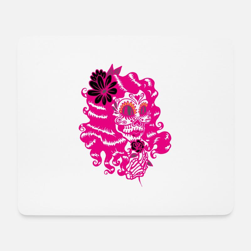 Dia de los muertos - Mousepad (Querformat) - Weiß