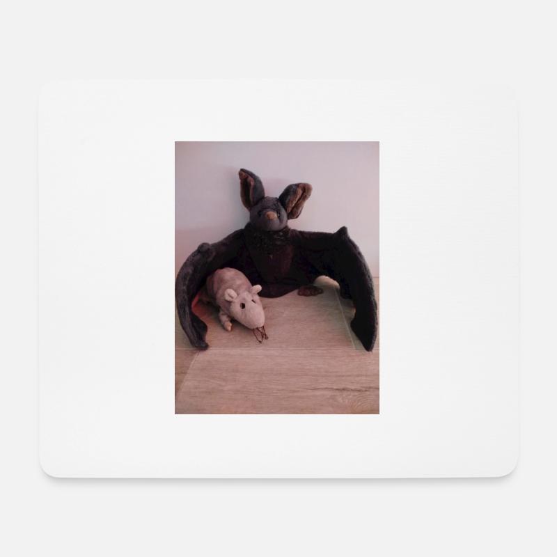 Nachtflügel Bat und Maus - Mousepad (Querformat) - Weiß