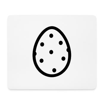 Oeuf - Tapis de souris (format paysage) - blanc - Devant