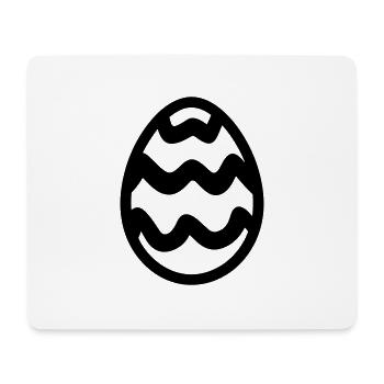 Oeuf - Tapis de souris (format paysage) - blanc - Devant