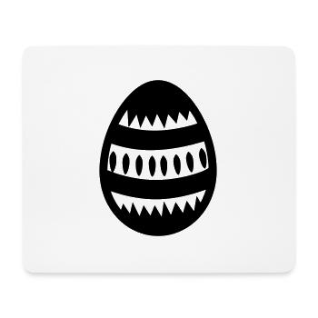 Oeuf - Tapis de souris (format paysage) - blanc - Devant