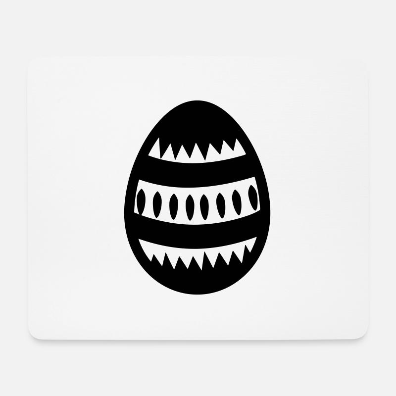 Ei - Mousepad (Querformat) - Weiß
