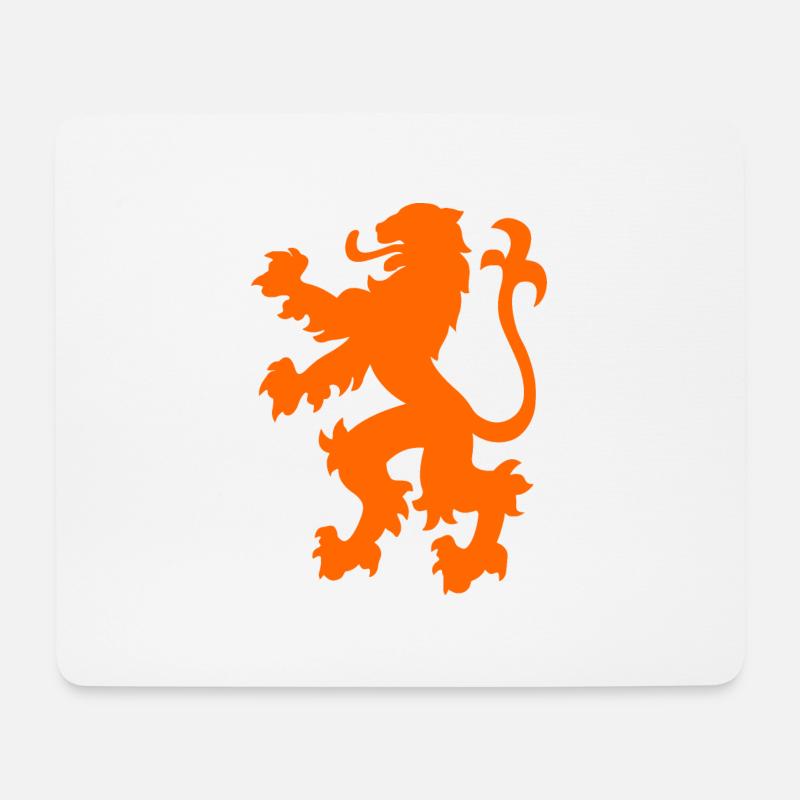 holland wappen orange löwe - Mousepad (Querformat) - Weiß