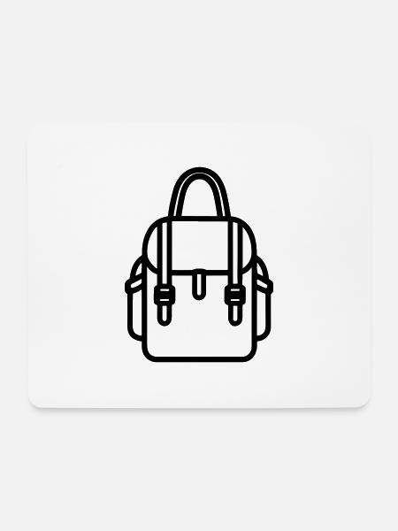 Rucksack - Mousepad (Querformat) - Weiß