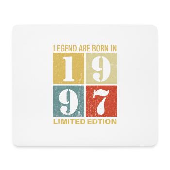 Original Calendar 1997 Vintage Birthday Rec - Mouse Pad (horizontal) - white - Front