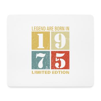 Original Calendar 1975 Vintage Birthday Rec - Mouse Pad (horizontal) - white - Front
