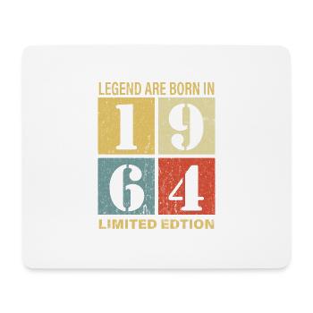 Original Calendrier 1964 Vintage anniversaire rétr - Tapis de souris (format paysage) - blanc - Devant