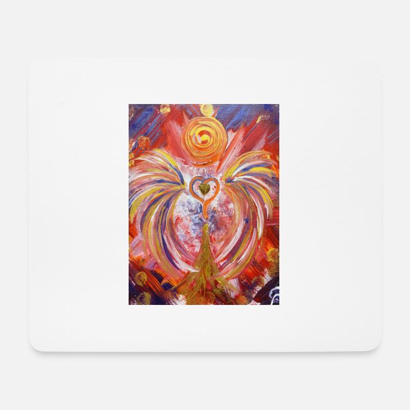 Herzengel Arnachist - Mousepad (Querformat) - Weiß