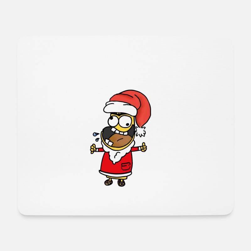 VPC / Jeff die Pommes / Weihnachten / Hübsch / Weiß - Mousepad (Querformat) - Weiß