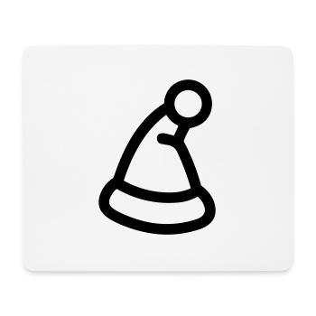 Christmas hat - Mouse Pad (horizontal) - white - Front