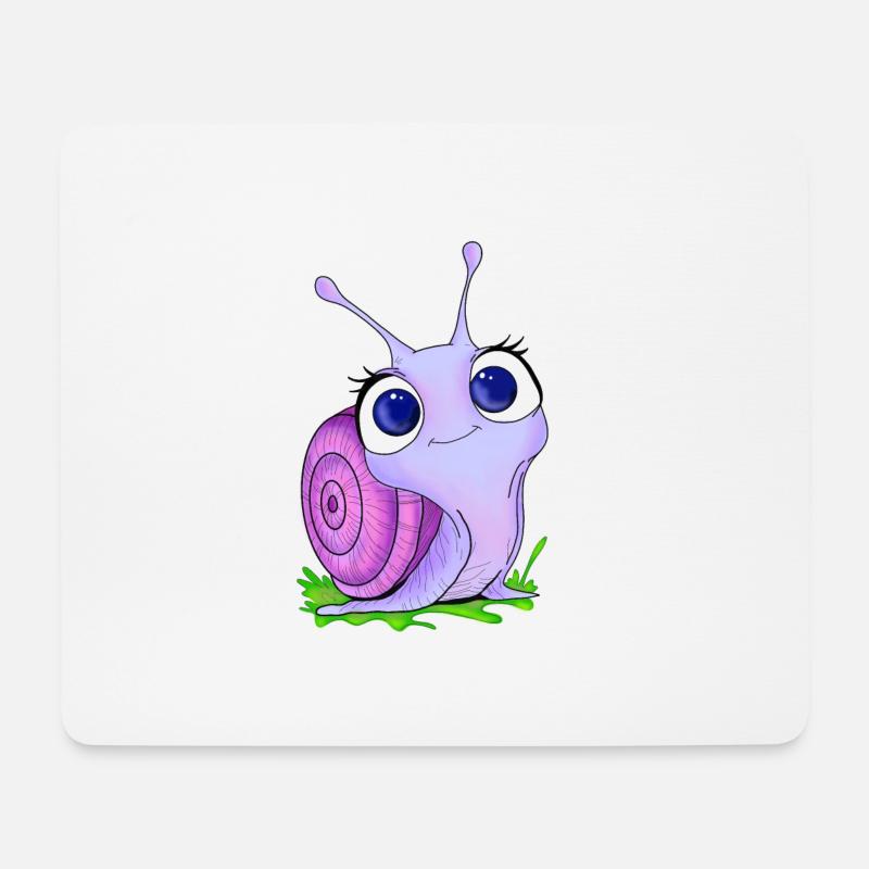 Babyschnecke - Mousepad (Querformat) - Weiß