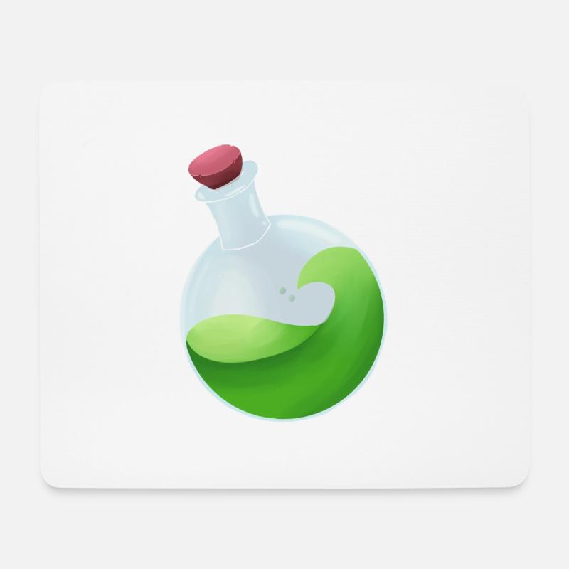 Grüner Zaubertrank - Mousepad (Querformat) - Weiß